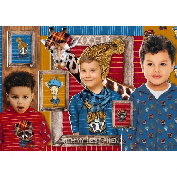 75 cm French Terry-Panel "With my best friend" fra Stenzo