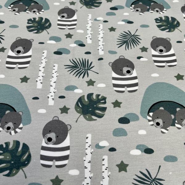 1 m Bomuldsjersey “Bärenwald“