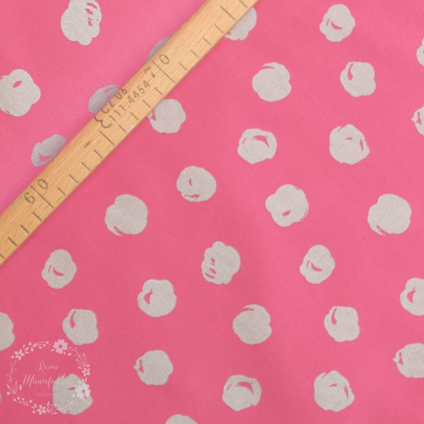 Softshell pink med prikker