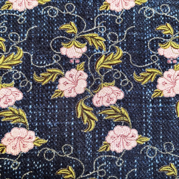 Bomuldsjersey "Lima" blomster