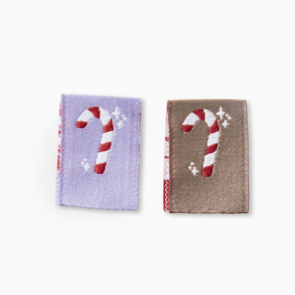 Klapp-Weblabel Kollektion "Zuckerstange" 14 x...