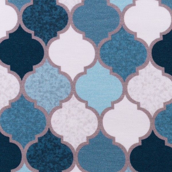 Bomuldsjersey kollektion "Moroccan Tiles" by Lycklig Design