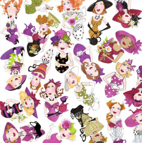 Bomuld “Ladies Tea“ The Ladies by Loralie