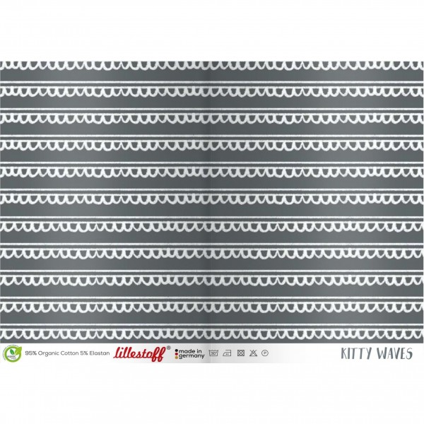 BIO-French Terry "Kitty Waves"