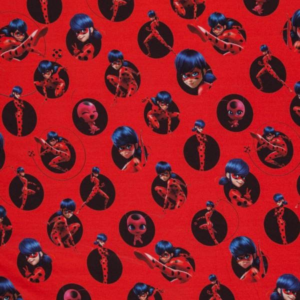 Bomuldsjersey “Miraculous" Ladybug