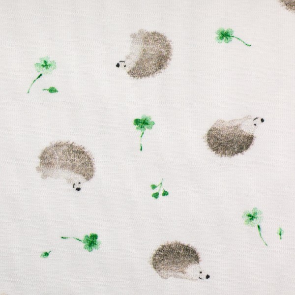 Bomuldsjersey "Little Spring" hedgehog
