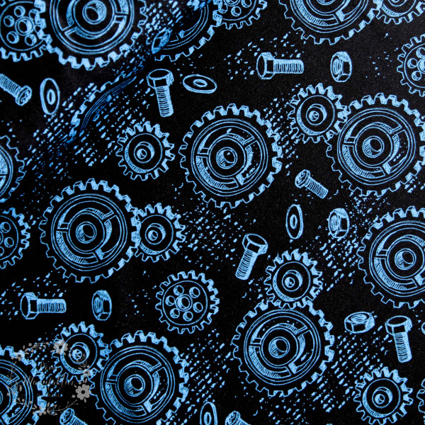 Bomuldsjersey "Happy Metal - gear" by Steinbeck