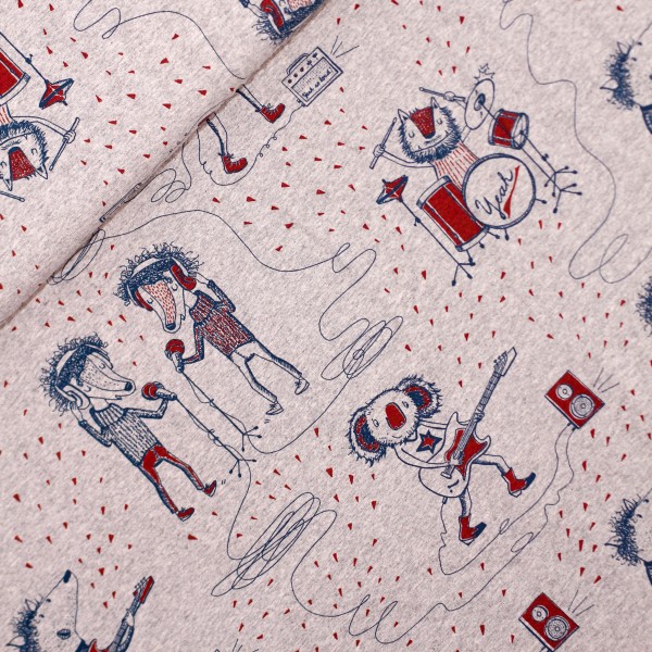 BIO-Bomuldsjersey “Rockstars“ by susalabim
