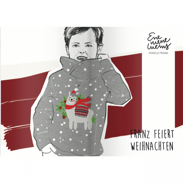 80 cm BIO-French Terry “Franz feiert Weihnachten“