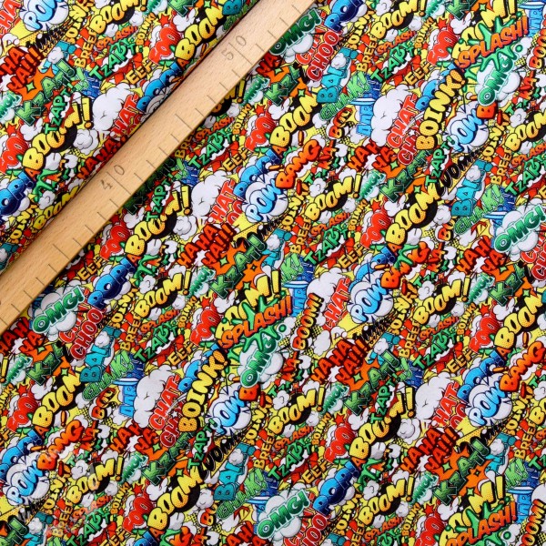 Bomuldsjersey “Comicstrip Supermann 2“ by Fräulein von Julie