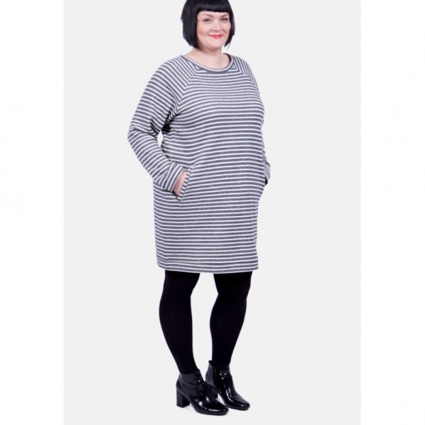Symønster Pattydoo Hoodie-Kjole "Ronja" str 32 - 54