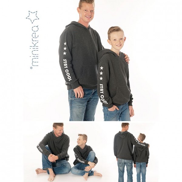 MiniKrea Snitmønster 66240 "Sweatshirt" str 2 - 16 Y & XS - XXL