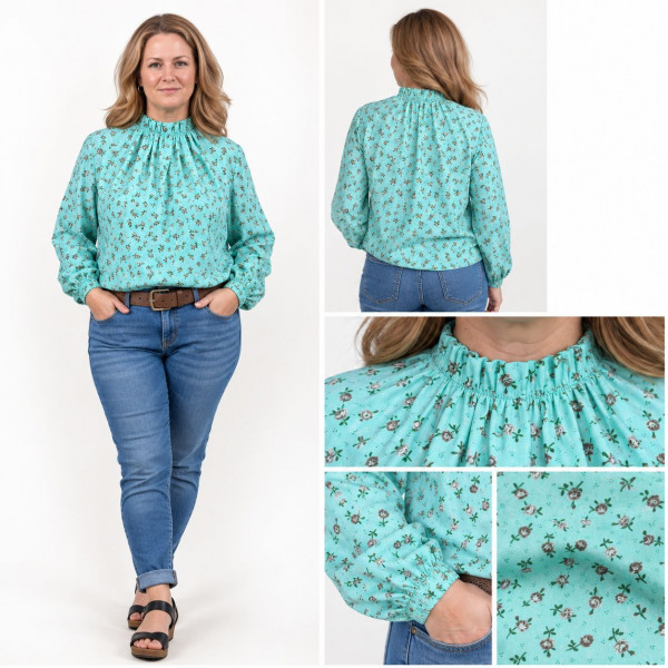 Snitmønster Bluse "Stella" Dame str 32 - 58