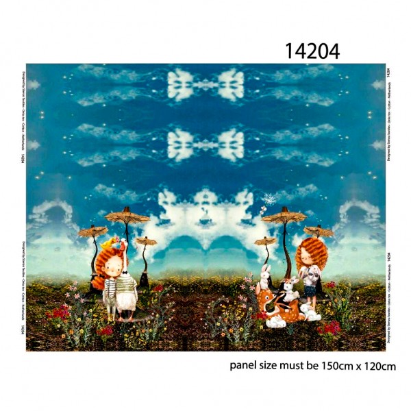 Jersey-Panel "Pige med bunny" by Stenzo