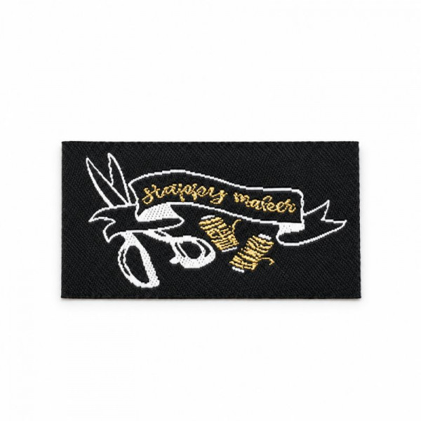 Label "Happy maker" 45 x 25 mm