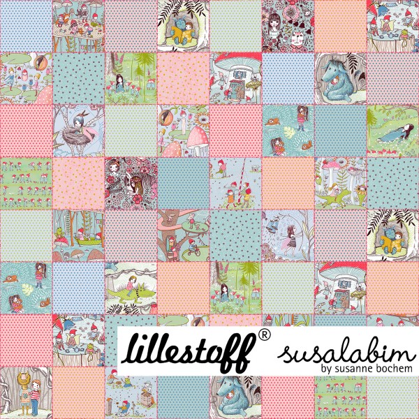 13 cm BIO-Bomuld "Susalabims Patchwork" fra...