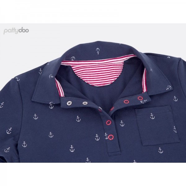 Snitmønster Dame-Polo-Shirt "Leslie" str 32 - 54 by pattydoo