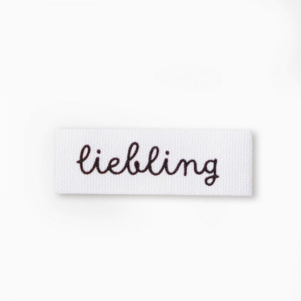Label "Liebling" 40 x 12 mm