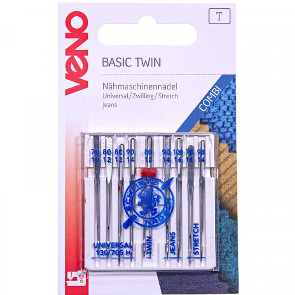Symaskinnåle Basic Twin Combi