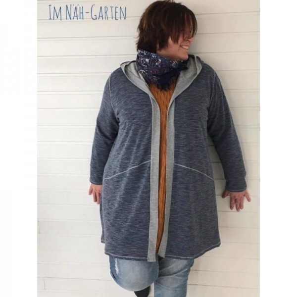 Snitmønster Cardigan “Minna“ Dame str. 32 - 58