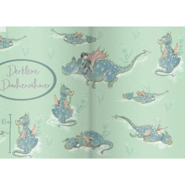 BIO-French Terry "Der kleine Drachenzähmer" by Tante Gisi