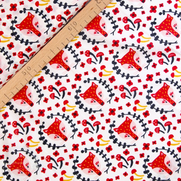 BIO-Bomuld “Folkland“ kb-03-cre fra Birch Fabrics