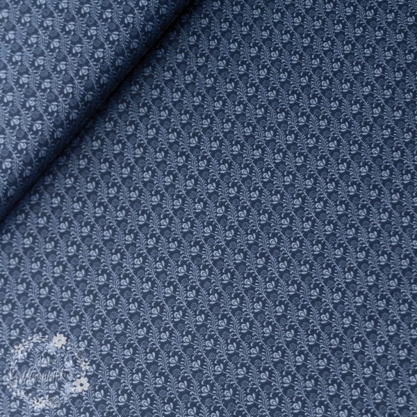 Bomuld “Voysey“ Cibber 1901 Indigo