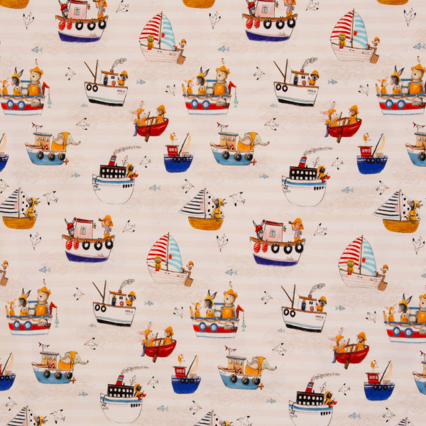 Bomuldsjersey "Nils" Både