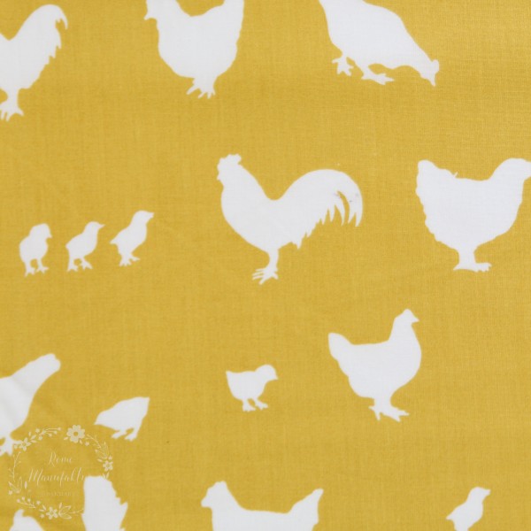 BIO-Bomuld “Farm Fresh“ ff06sun fra Birch Fabrics