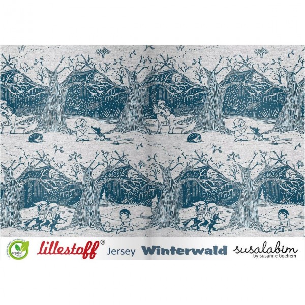 BIO-Bomuldsjersey "Winterwald" by Susalabim