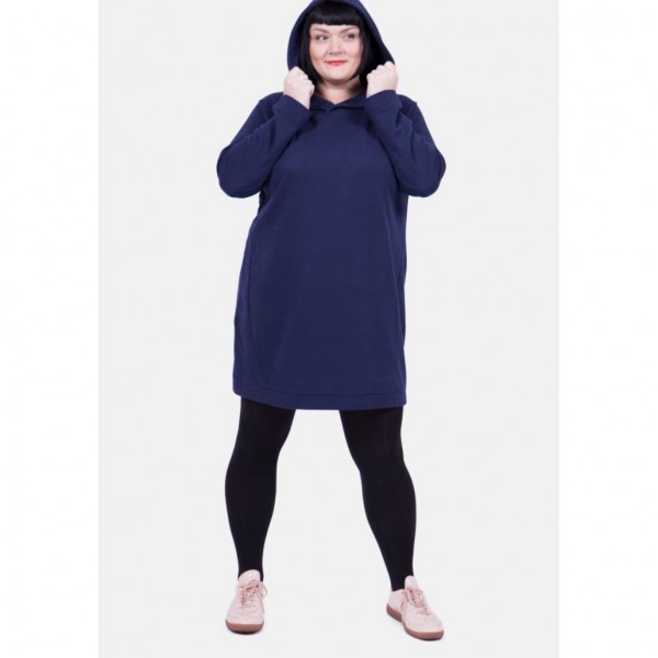 Symønster Pattydoo Hoodie-Kjole "Ronja" str 32 - 54