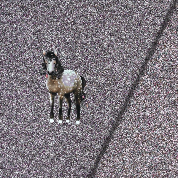 French Terry Panel "Windsong Pony" by From Heart to Needle