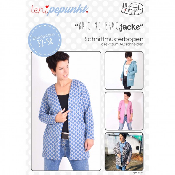 Snitmønster LeniPePunkt 119 "BRIC-NO-BRAC.jacke" str 32 - 58