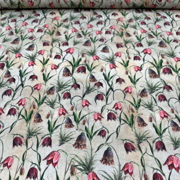 Bomuld "Vintage Windflower" Fritillaria