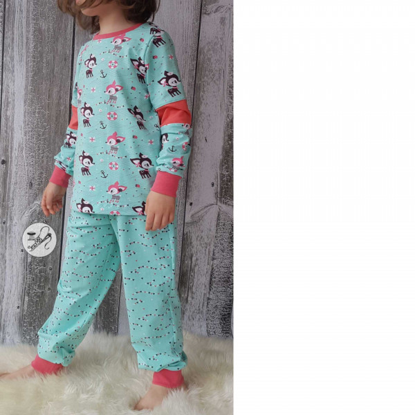 Snitmønster Pyjama "Schlafanzug" Børn str 74 - 164