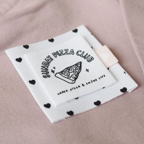 Baumwolllabel "Sunday Pizza Club"