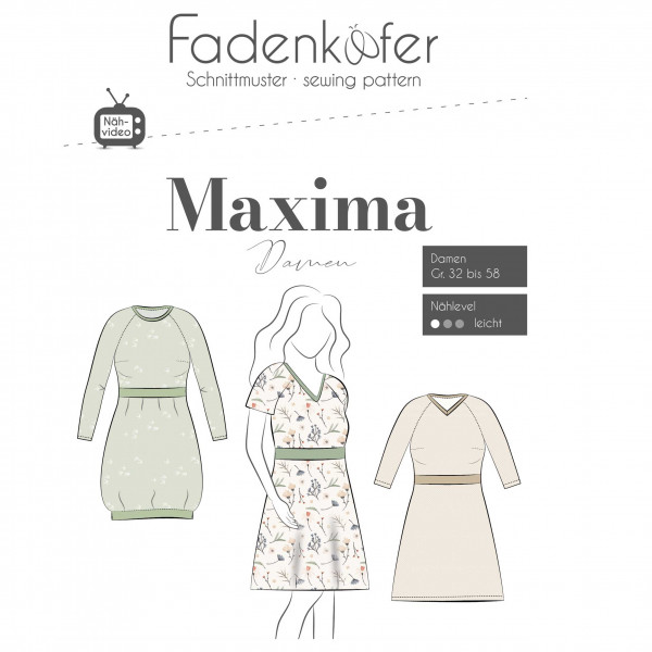 Papierschnittmuster "Maxima" Damen Gr. 32 - 58