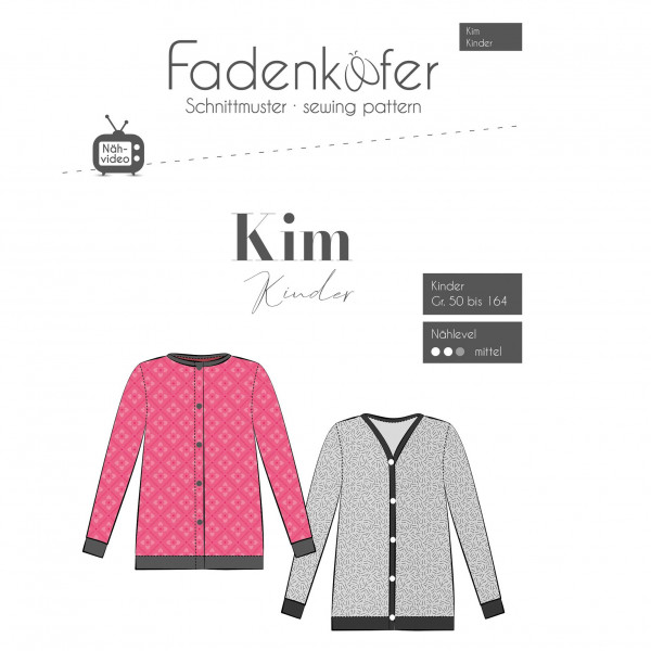 Papierschnittmuster "Kim" Kinder Gr. 50 - 164