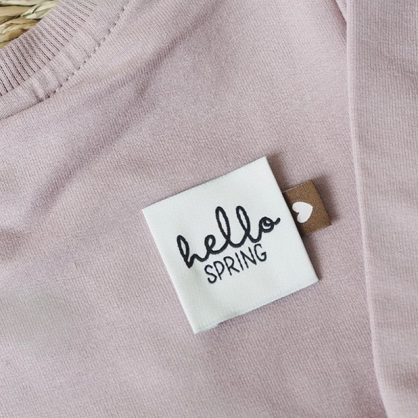 Klapp-Weblabel Kollektion "Kleines Herz" 13 x 17 mm