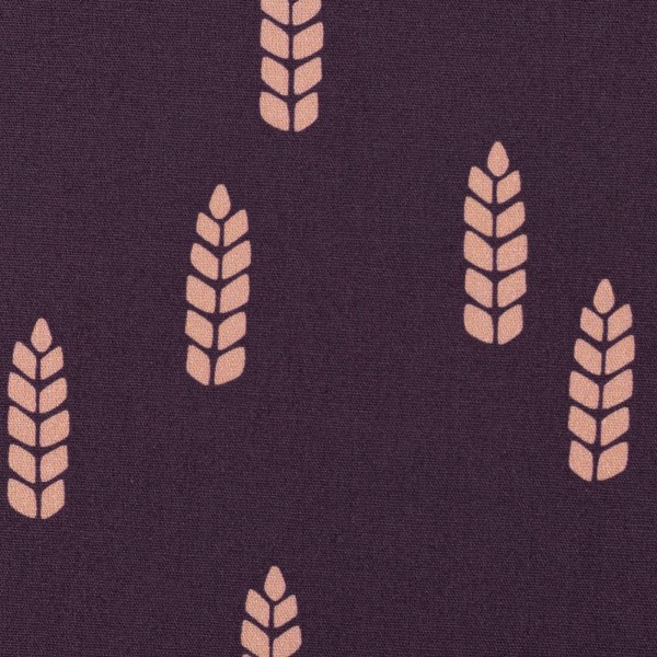 Bomulds-Poplin "Wheat" lilla by Käselotti