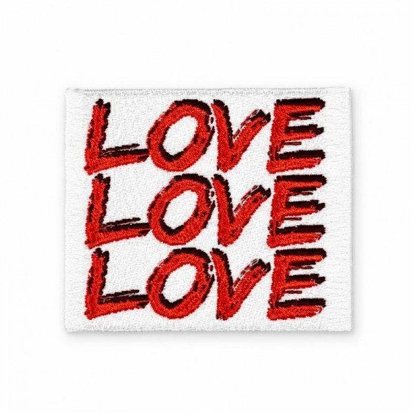 Label "Love Love Love" 35 x 35 mm