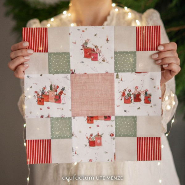 Baumwollstoff "Fadenspiel Weihnachten" von acufactum