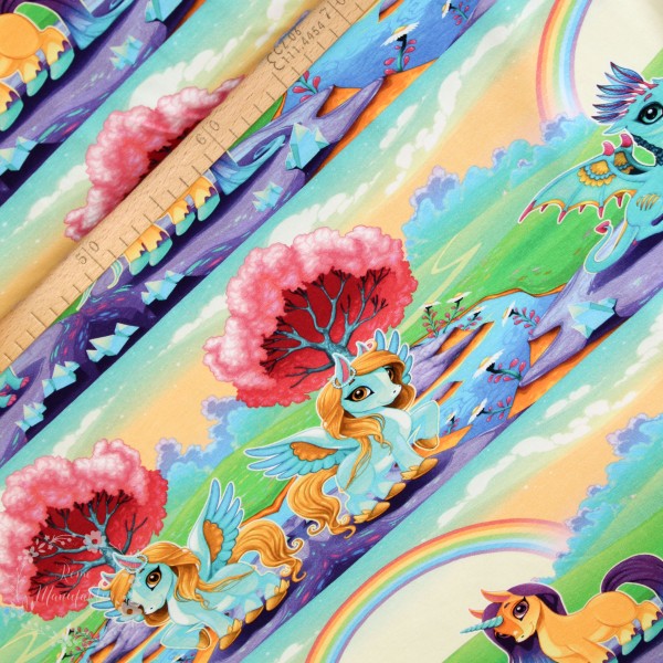 Bomuldsjersey "Dream, little Pony"