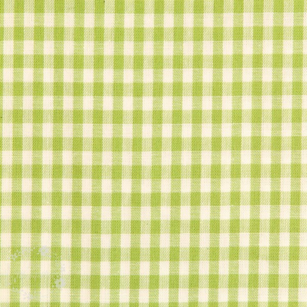 Bomuld ternet lysegrøn/hvid