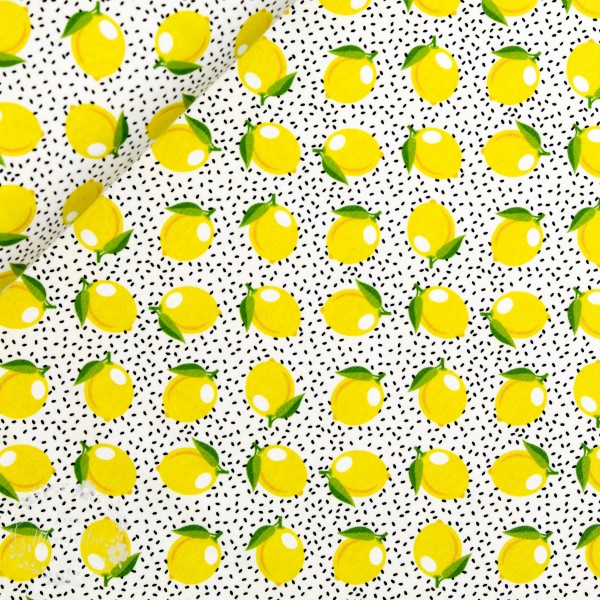 Bomuldsjersey "Citron" fra Fräulein von Julie