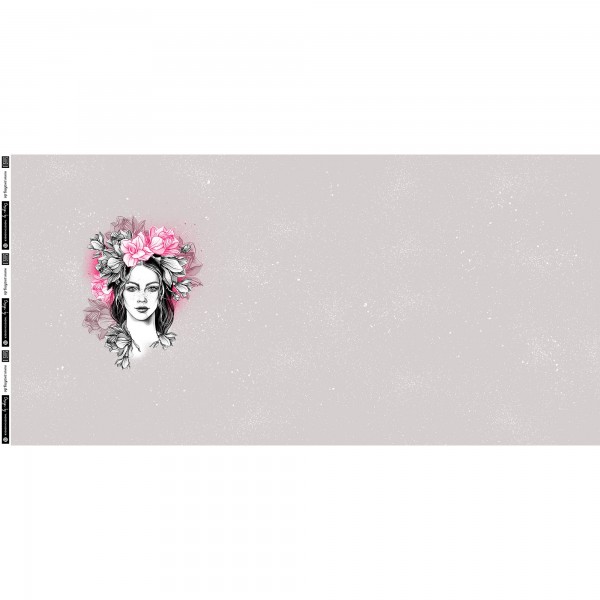 75cm French Terry-Panel kollektion "Miss Magnolia" by Thorsten Berger