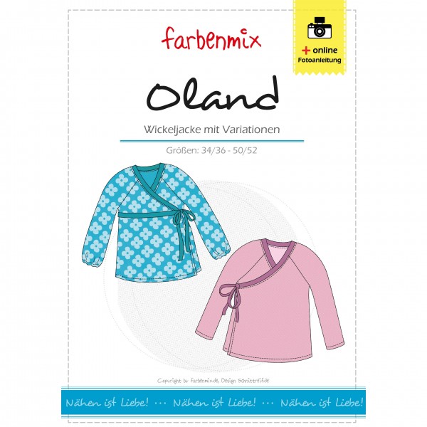 Snitmønster Farbenmix Dame “Oland“ str 34 - 52