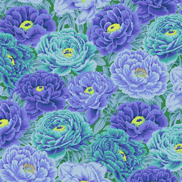 Bomuld "Tibetan Peony - Blue" August 2025