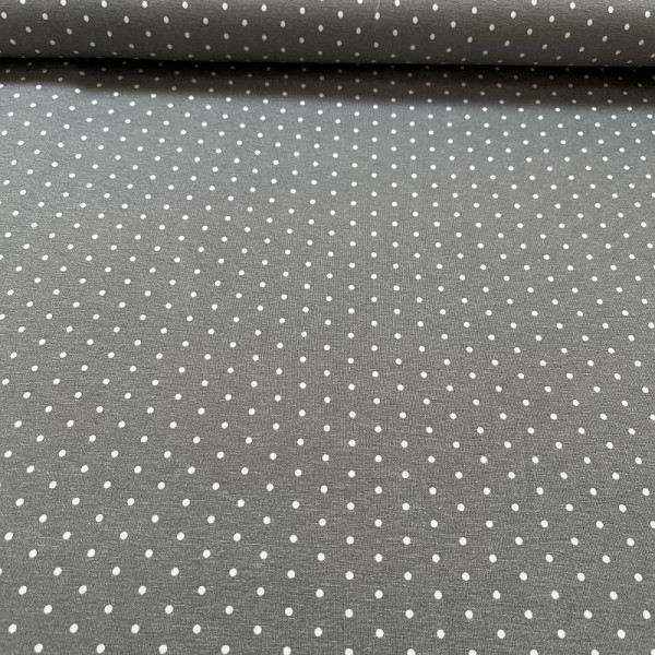 Viscose-Jersey “Pauline“ Dots grå