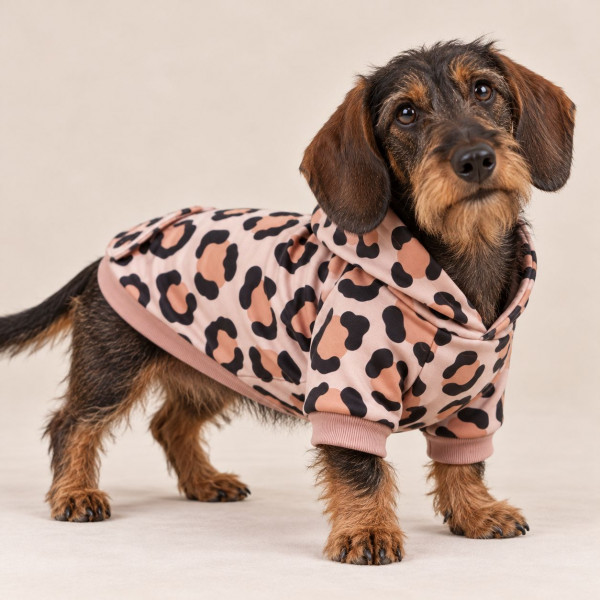 Papirmønster til hunde-hoodie str. 3XS - 6XL
